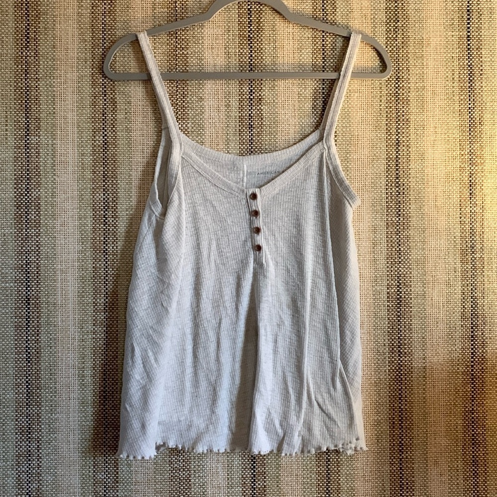 American Eagle Tank Top Shirt Summer White Women Size M Bohemian